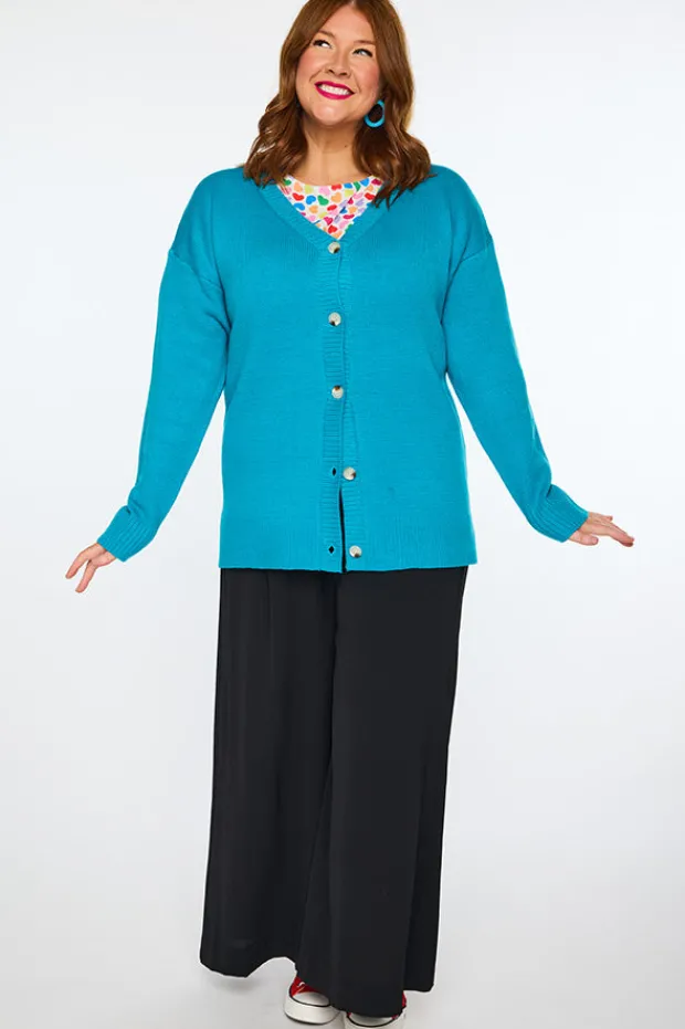 Lorraine Designs Knits & Cardigans*Nola Teal Cardi