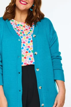 Lorraine Designs Knits & Cardigans*Nola Teal Cardi