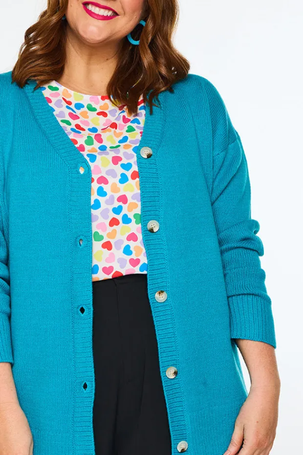 Lorraine Designs Knits & Cardigans*Nola Teal Cardi
