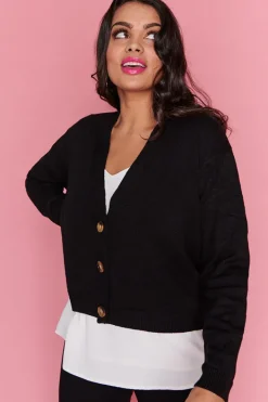 Lorraine Designs Knits & Cardigans | Knee Length Dresses*Norma Black Cardi