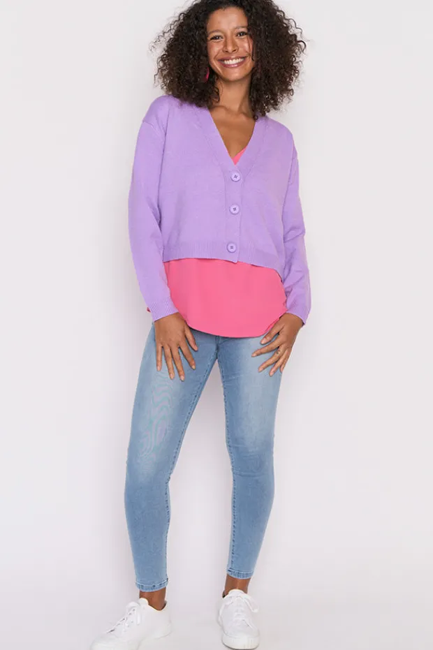 Lorraine Designs Knits & Cardigans*Norma Lilac Cardi