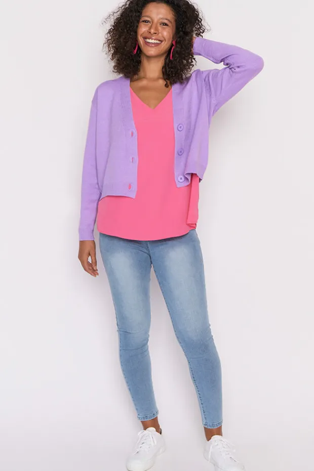 Lorraine Designs Knits & Cardigans*Norma Lilac Cardi