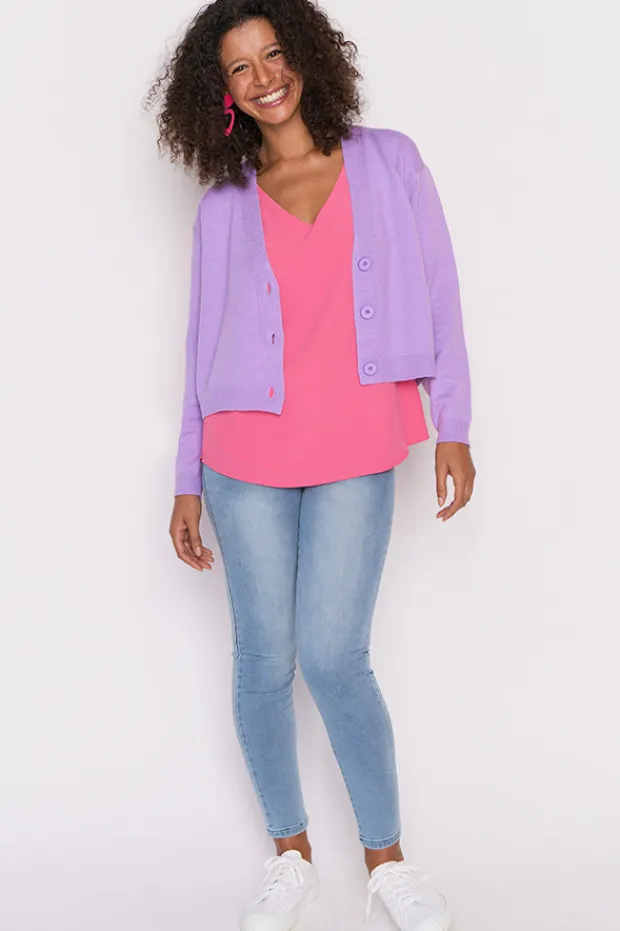 Lorraine Designs Knits & Cardigans*Norma Lilac Cardi