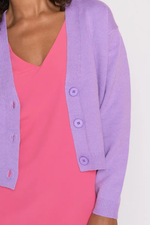 Lorraine Designs Knits & Cardigans*Norma Lilac Cardi