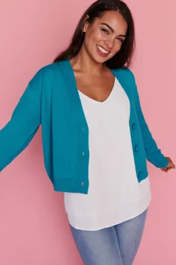 Lorraine Designs Knits & Cardigans*Norma Ocean Green Cardi