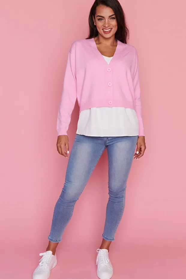 Lorraine Designs Knits & Cardigans*Norma Sweet Pink Cardi