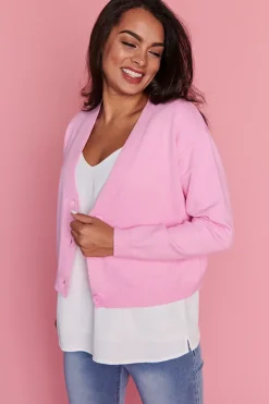 Lorraine Designs Knits & Cardigans*Norma Sweet Pink Cardi