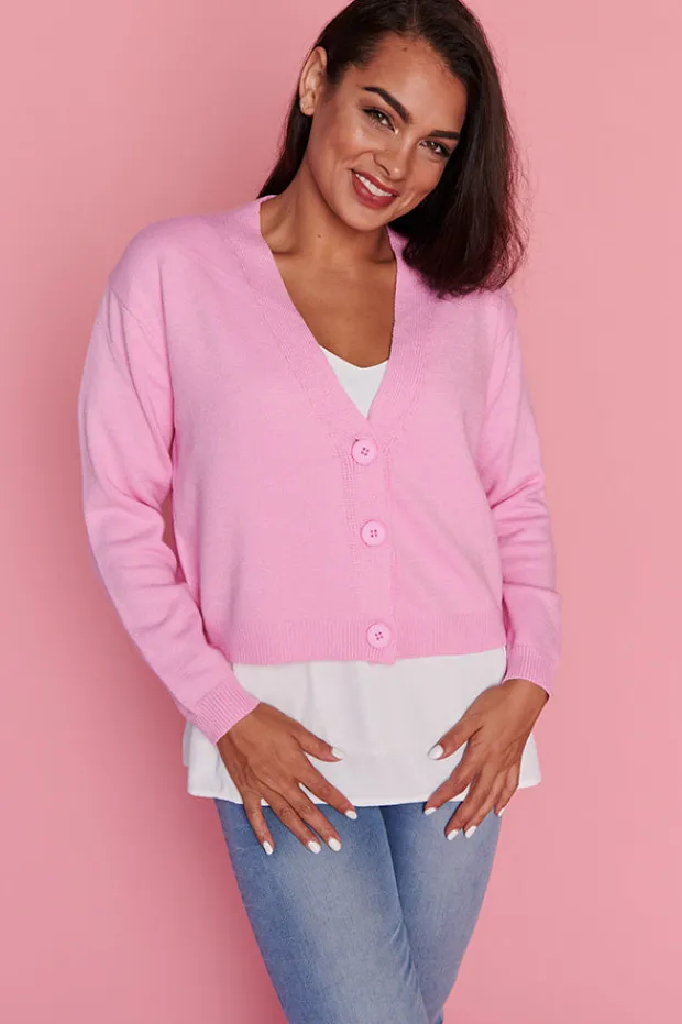 Lorraine Designs Knits & Cardigans*Norma Sweet Pink Cardi