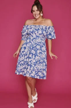 Lorraine Designs Off The Shoulder Dresses | Cocktail Dresses*Nyla Blue Daisy Dress