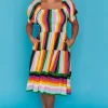 Lorraine Designs Off The Shoulder Dresses | Cocktail Dresses*Nyla New York Stripe Dress