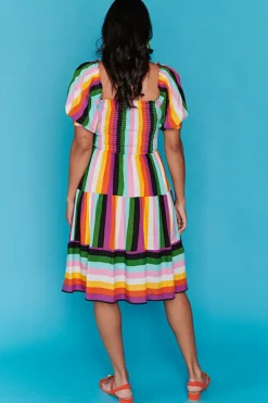 Lorraine Designs Off The Shoulder Dresses | Cocktail Dresses*Nyla New York Stripe Dress