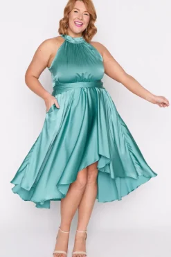Lorraine Designs Bridesmaid Dresses | Fit & Flare Dresses*Oceania Wasabi Green Party Dress