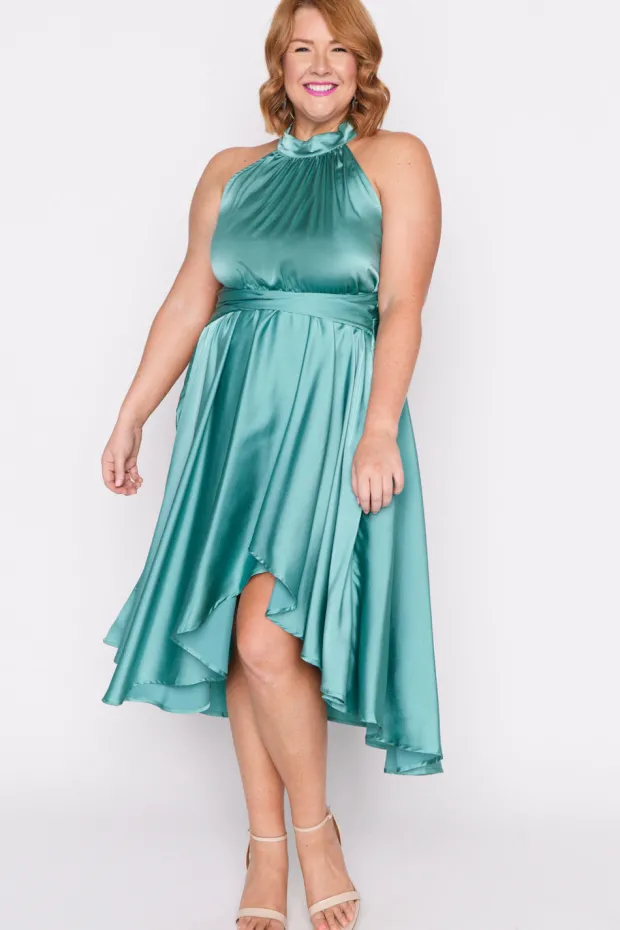 Lorraine Designs Bridesmaid Dresses | Fit & Flare Dresses*Oceania Wasabi Green Party Dress
