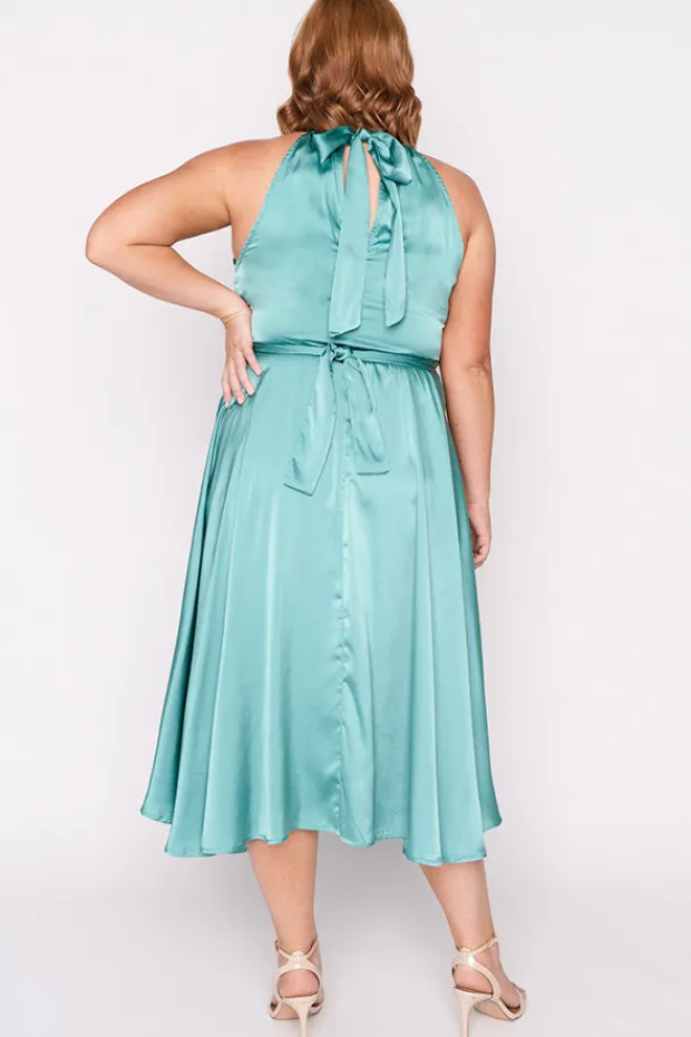 Lorraine Designs Bridesmaid Dresses | Fit & Flare Dresses*Oceania Wasabi Green Party Dress