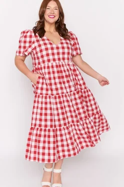 Lorraine Designs Loose Dresses | Casual Dresses*Percy Red Gingham Dress