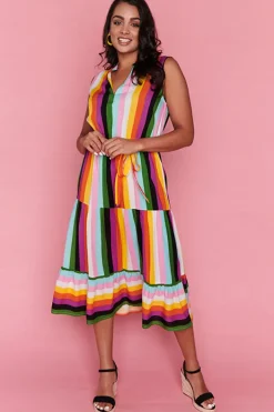 Lorraine Designs Casual Dresses | Fit & Flare Dresses*Perla New York Stripe Dress