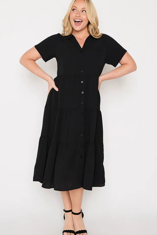 Lorraine Designs Shirt Dresses | Casual Dresses*Perry Black Dress