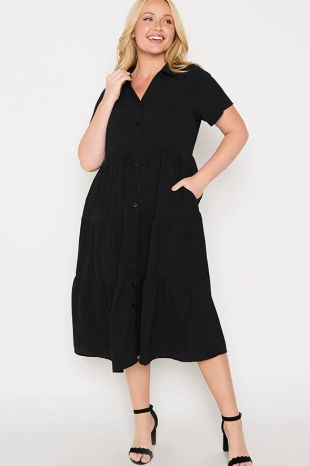 Lorraine Designs Shirt Dresses | Casual Dresses*Perry Black Dress