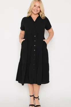 Lorraine Designs Shirt Dresses | Casual Dresses*Perry Black Dress