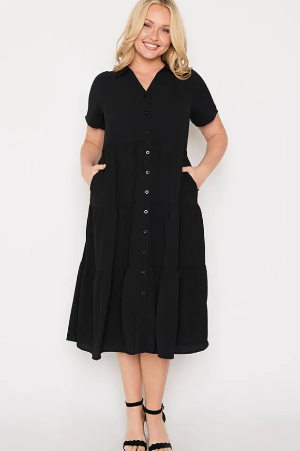Lorraine Designs Shirt Dresses | Casual Dresses*Perry Black Dress