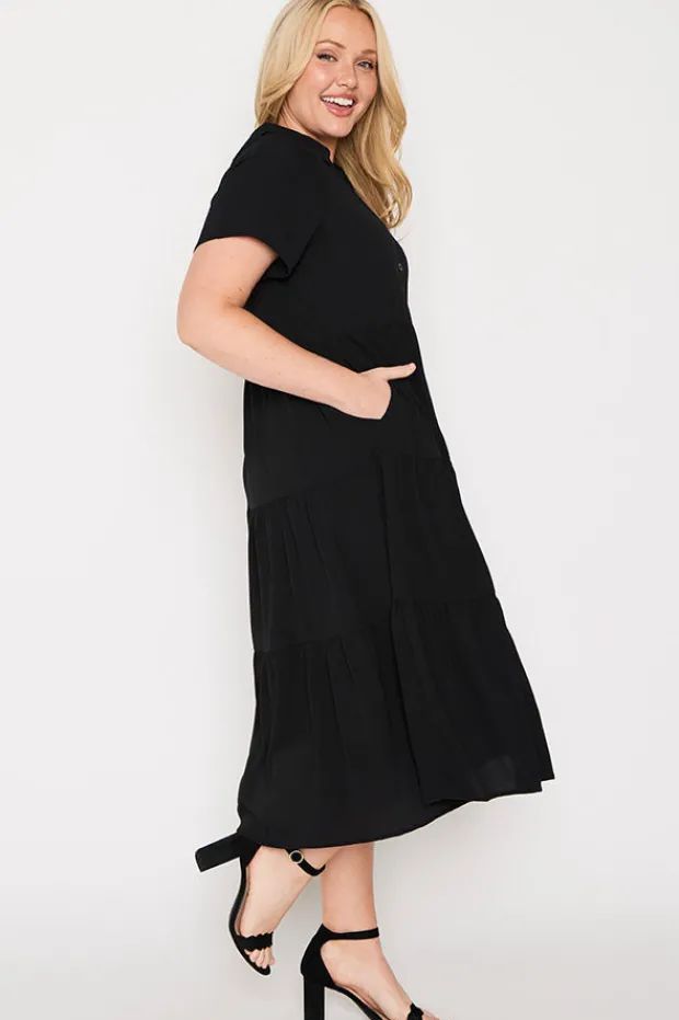 Lorraine Designs Shirt Dresses | Casual Dresses*Perry Black Dress