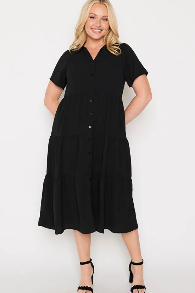 Lorraine Designs Shirt Dresses | Casual Dresses*Perry Black Dress