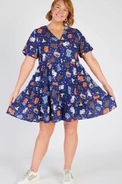 Lorraine Designs Loose Dresses | Casual Dresses*Poppy Cute Kitties Dress