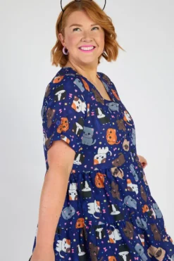 Lorraine Designs Loose Dresses | Casual Dresses*Poppy Cute Kitties Dress
