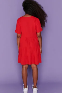 Lorraine Designs Casual Dresses | Shirt Dresses*Poppy Red Dress