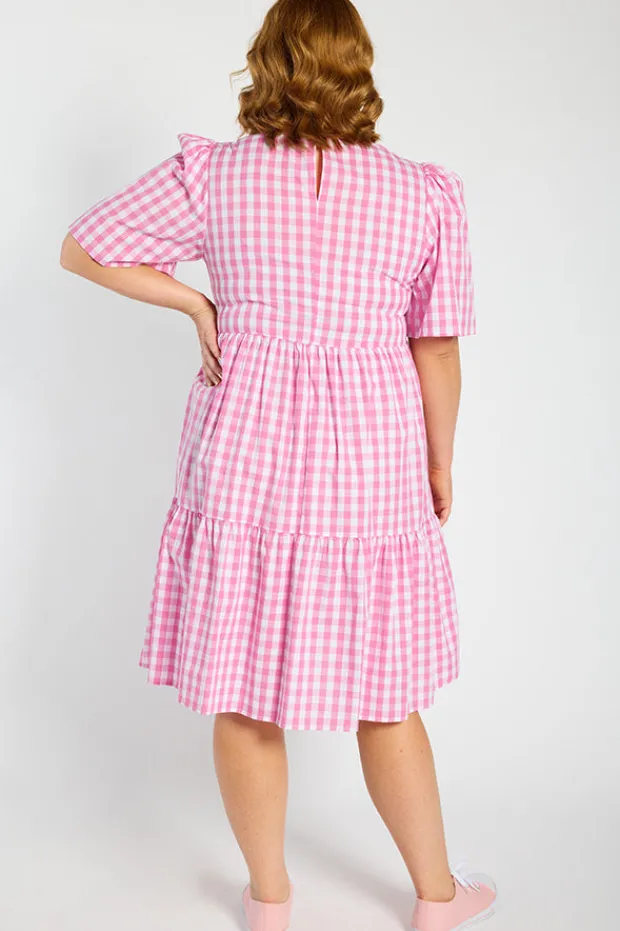 Lorraine Designs Shift Dresses | Loose Dresses*Rachelle Pink Gingham Dress