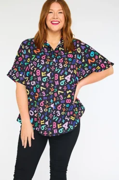 Lorraine Designs Tops*Riley Maths Equations Shirt