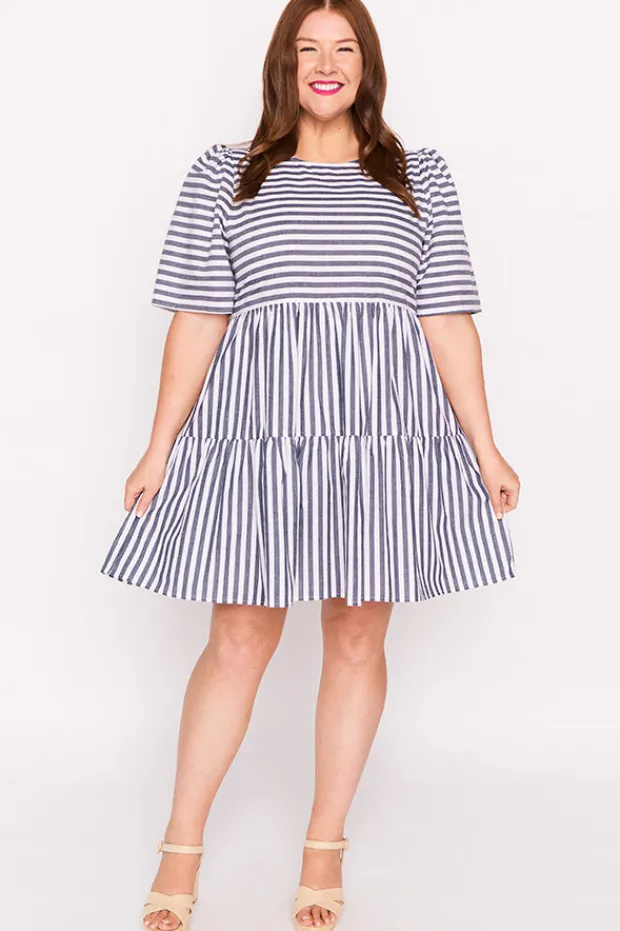 Lorraine Designs Shift Dresses | Loose Dresses*Ronnie Navy Stripe Dress