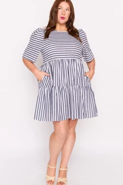 Lorraine Designs Shift Dresses | Loose Dresses*Ronnie Navy Stripe Dress