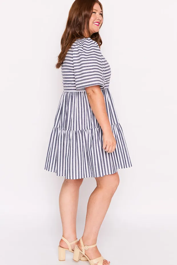 Lorraine Designs Shift Dresses | Loose Dresses*Ronnie Navy Stripe Dress