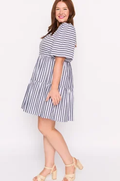Lorraine Designs Shift Dresses | Loose Dresses*Ronnie Navy Stripe Dress