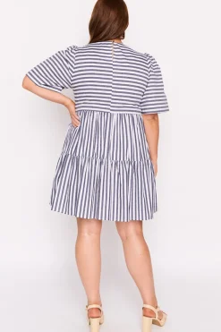 Lorraine Designs Shift Dresses | Loose Dresses*Ronnie Navy Stripe Dress