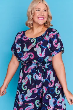 Lorraine Designs Casual Dresses | Fit & Flare Dresses*Rosalie Seahorses Dress