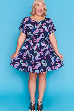 Lorraine Designs Casual Dresses | Fit & Flare Dresses*Rosalie Seahorses Dress