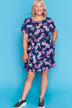 Lorraine Designs Casual Dresses | Fit & Flare Dresses*Rosalie Seahorses Dress