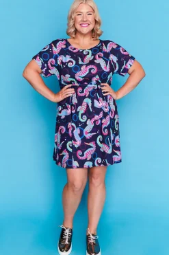 Lorraine Designs Casual Dresses | Fit & Flare Dresses*Rosalie Seahorses Dress