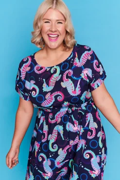 Lorraine Designs Casual Dresses | Fit & Flare Dresses*Rosalie Seahorses Dress