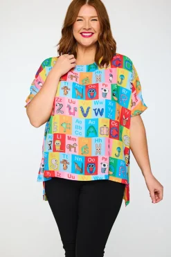 Lorraine Designs Tops | Casual Dresses*Serena Alpha Animal Cards Top