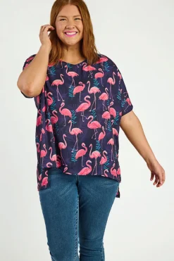 Lorraine Designs Tops | Casual Dresses*Serena OG Flamingo Top