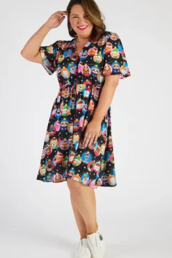 Lorraine Designs Casual Dresses | Fit & Flare Dresses*Siena Bauble Christmas Dress