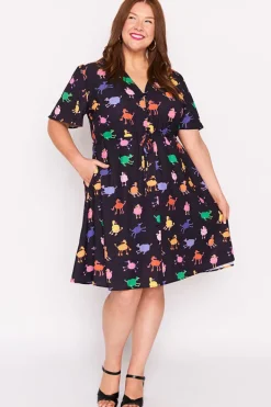 Lorraine Designs Casual Dresses | Fit & Flare Dresses*Siena Poodles Dress
