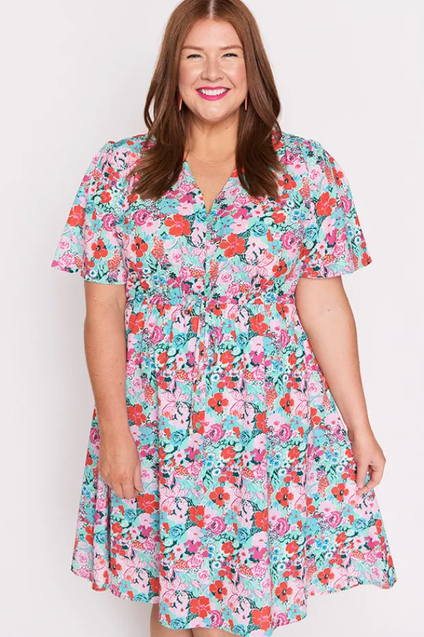 Lorraine Designs Casual Dresses | Fit & Flare Dresses*Siena Pops of Red Dress