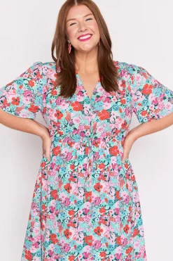 Lorraine Designs Casual Dresses | Fit & Flare Dresses*Siena Pops of Red Dress