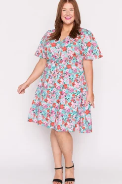 Lorraine Designs Casual Dresses | Fit & Flare Dresses*Siena Pops of Red Dress