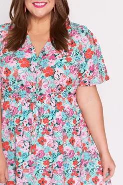 Lorraine Designs Casual Dresses | Fit & Flare Dresses*Siena Pops of Red Dress