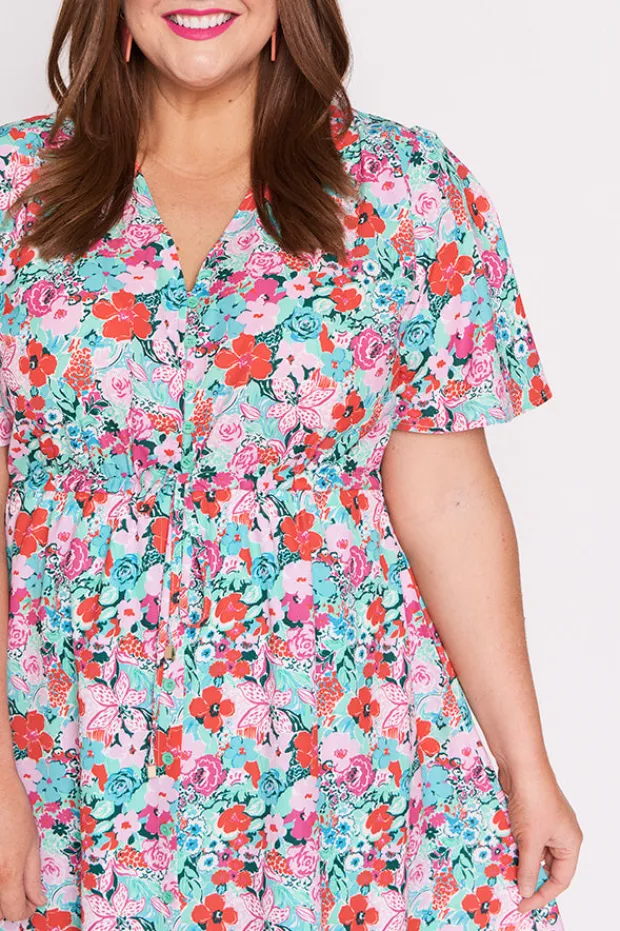 Lorraine Designs Casual Dresses | Fit & Flare Dresses*Siena Pops of Red Dress
